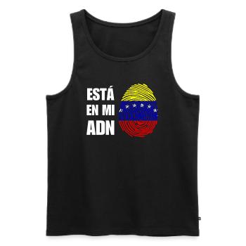 Venezuela ist in meiner DNA - Männer Premium Bio Tank Top - Schwarz - Vorne - AI Model Male 178 light (178cm)