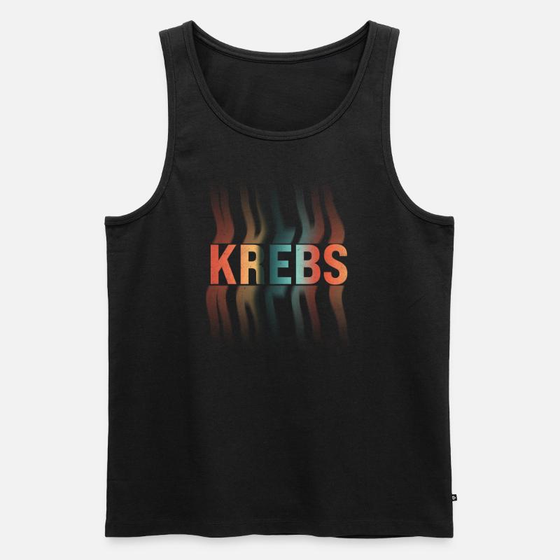 Krebs Sternzeichen - Männer Premium Bio Tank Top - Schwarz