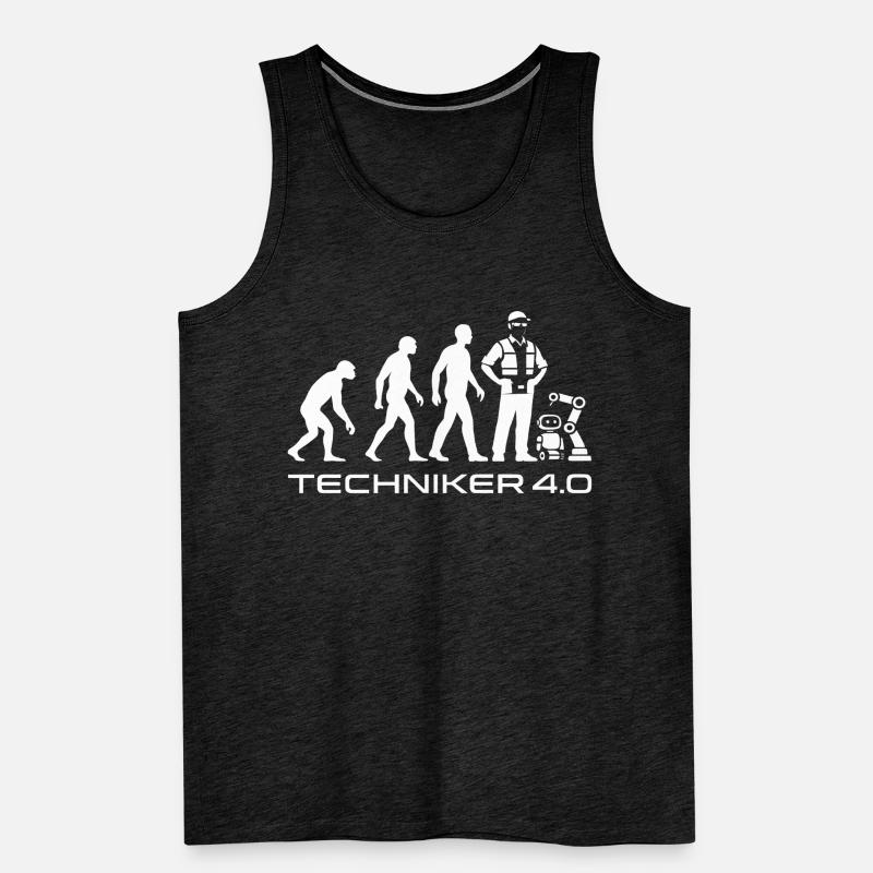 Techniker 4.0 Evolution Männer Premium Bio Tank Top