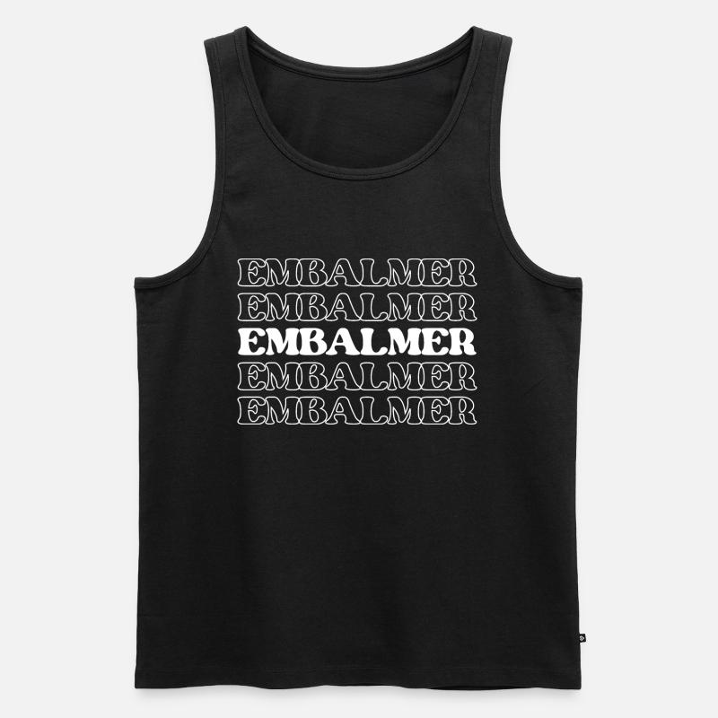 Einbalsamierer Leichenbestatter Bestatter - Männer Premium Bio Tank Top - Schwarz