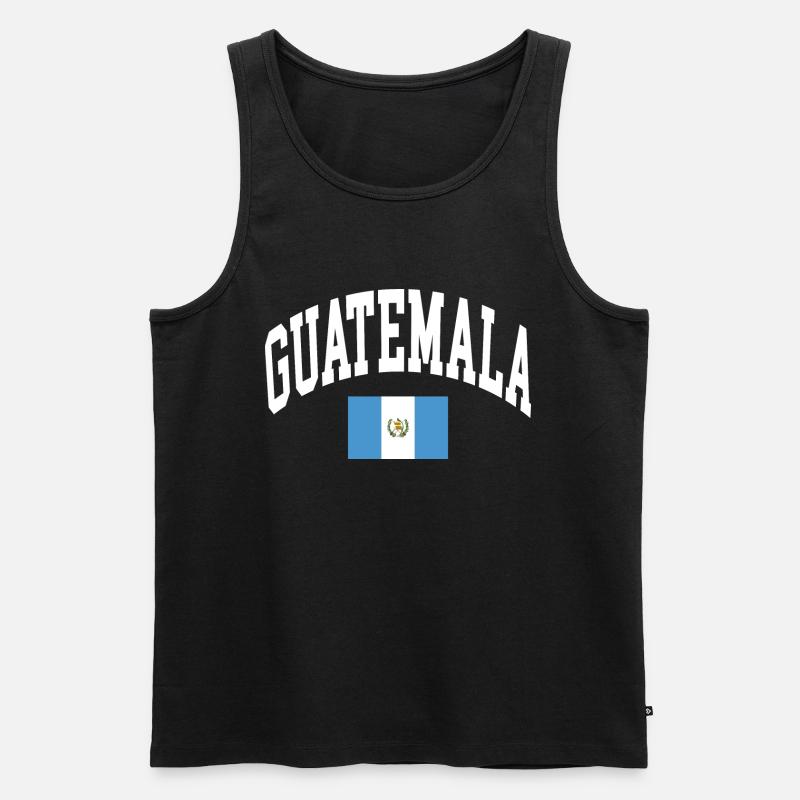 Guatemala - Männer Premium Bio Tank Top - Schwarz