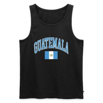 Guatemala - Männer Premium Bio Tank Top - Schwarz - Vorne - AI Model Male 178 light (178cm)