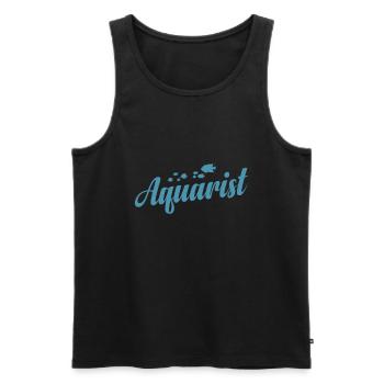 Aquarium Aquarist - Männer Premium Bio Tank Top - Schwarz - Vorne - Michal (187cm)