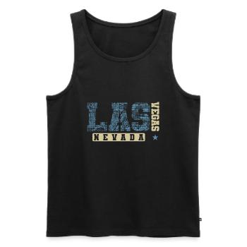 Las Vegas Nevada Bundesstaat Amerika USA - Männer Premium Bio Tank Top - Schwarz - Vorne - Michal (187cm)
