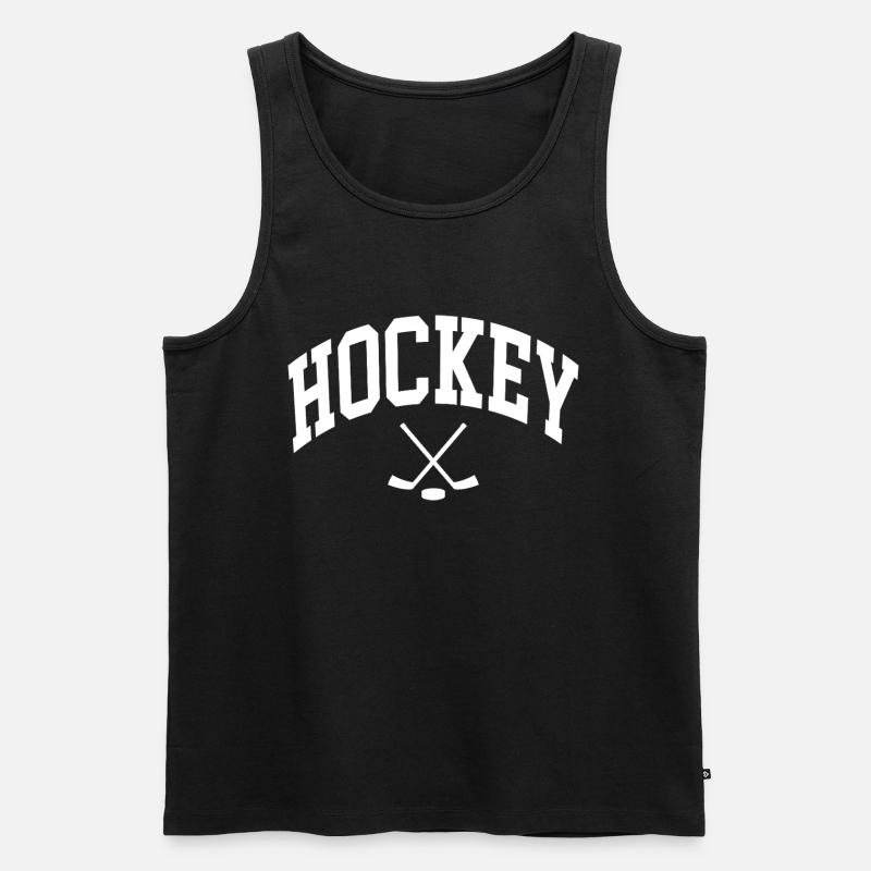 Eishockey - Männer Premium Bio Tank Top - Schwarz