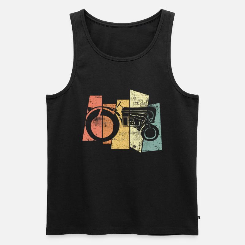 Traktor Bauer - Männer Premium Bio Tank Top - Schwarz