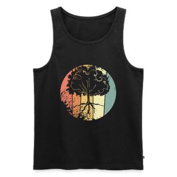 Environmental Protection Nature - Men's Premium Organic Tank Top - black - Front - Michal (187cm)