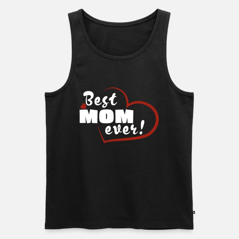 Beste Mama - Männer Premium Bio Tank Top - Schwarz