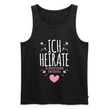 Bride Bachelor Party - Men's Premium Organic Tank Top - black - Front - Michal (187cm)