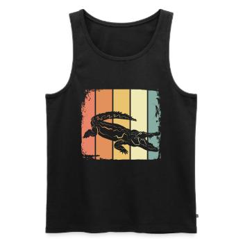 Crocodile - Débardeur bio Premium Homme - noir - Devant - Michal (187cm)