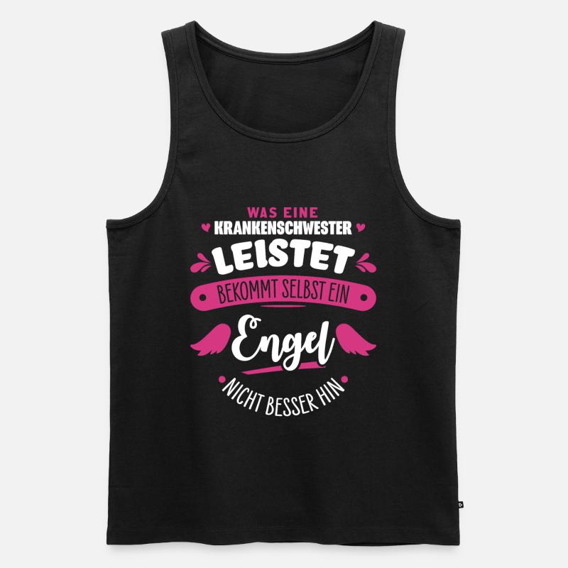 Krankenschwester - Männer Premium Bio Tank Top - Schwarz