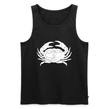Crab Crab - Men's Premium Organic Tank Top - black - Front - AI Model Male 178 light (178cm)