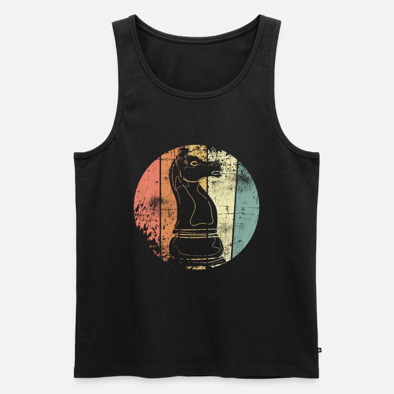 Schach - Männer Premium Bio Tank Top - Schwarz