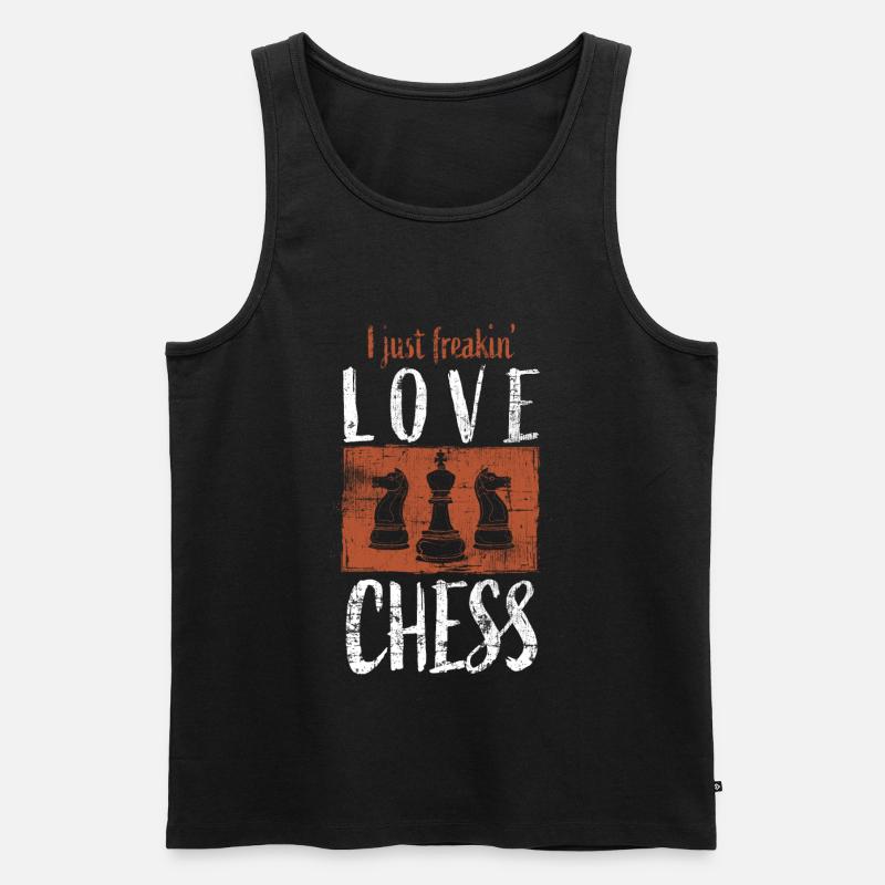 Schach - Männer Premium Bio Tank Top - Schwarz