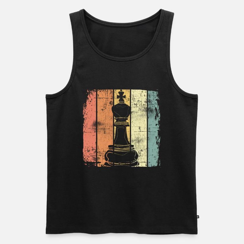 Schach - Männer Premium Bio Tank Top - Schwarz