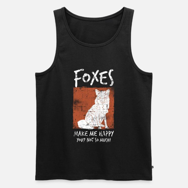 Fuchs - Männer Premium Bio Tank Top - Schwarz