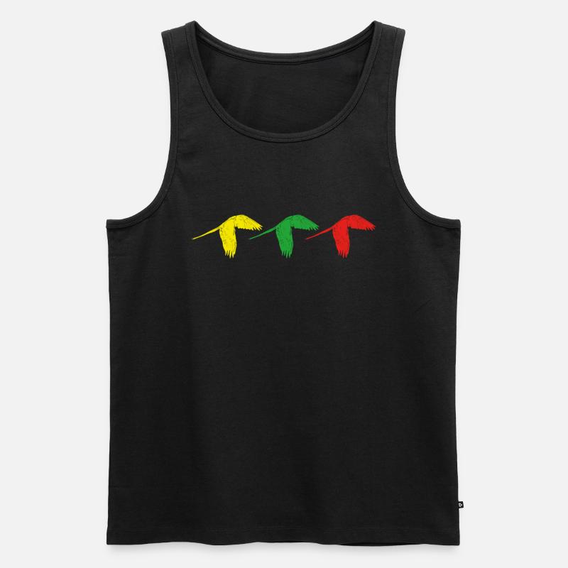 Papagei - Männer Premium Bio Tank Top - Schwarz