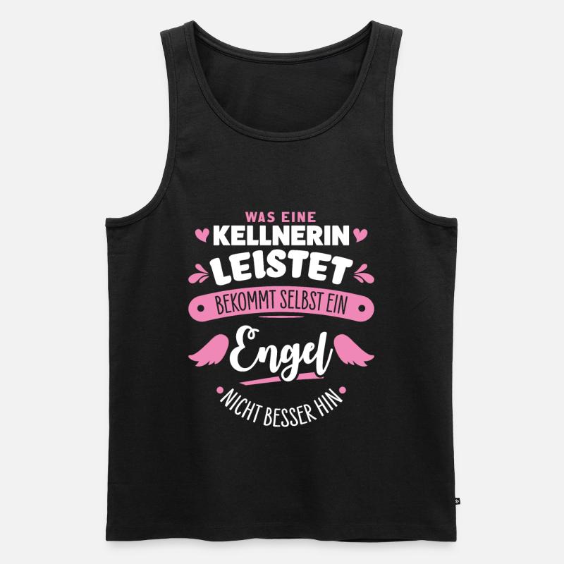 Kellnerin - Männer Premium Bio Tank Top - Schwarz