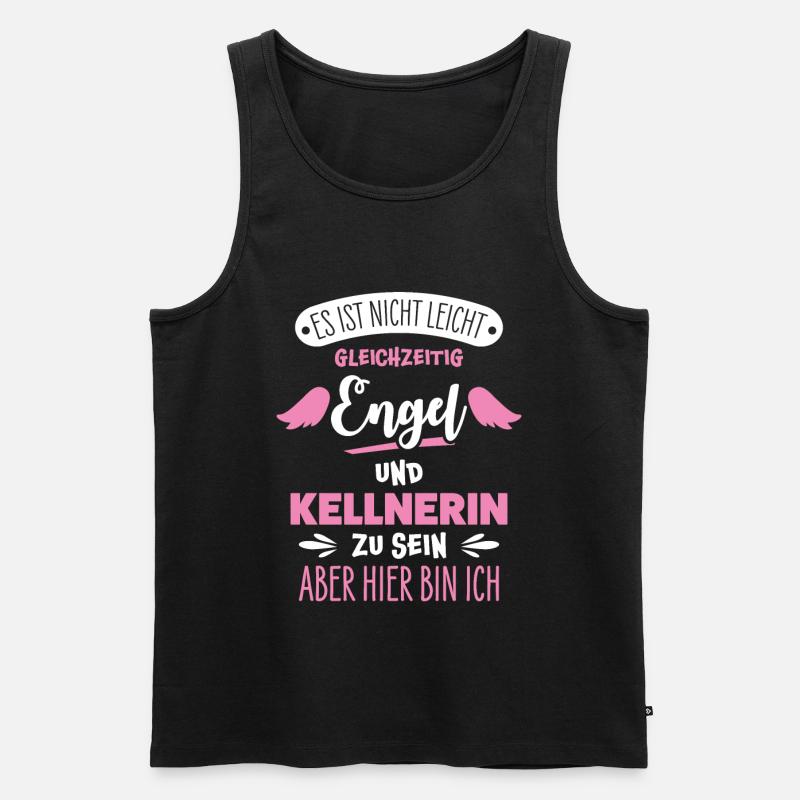 Kellnerin - Männer Premium Bio Tank Top - Schwarz