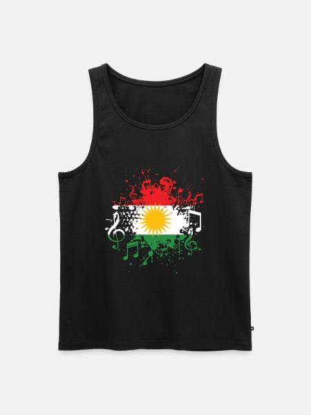 Kurds Music Kurdistan - Men's Premium Organic Tank Top - black