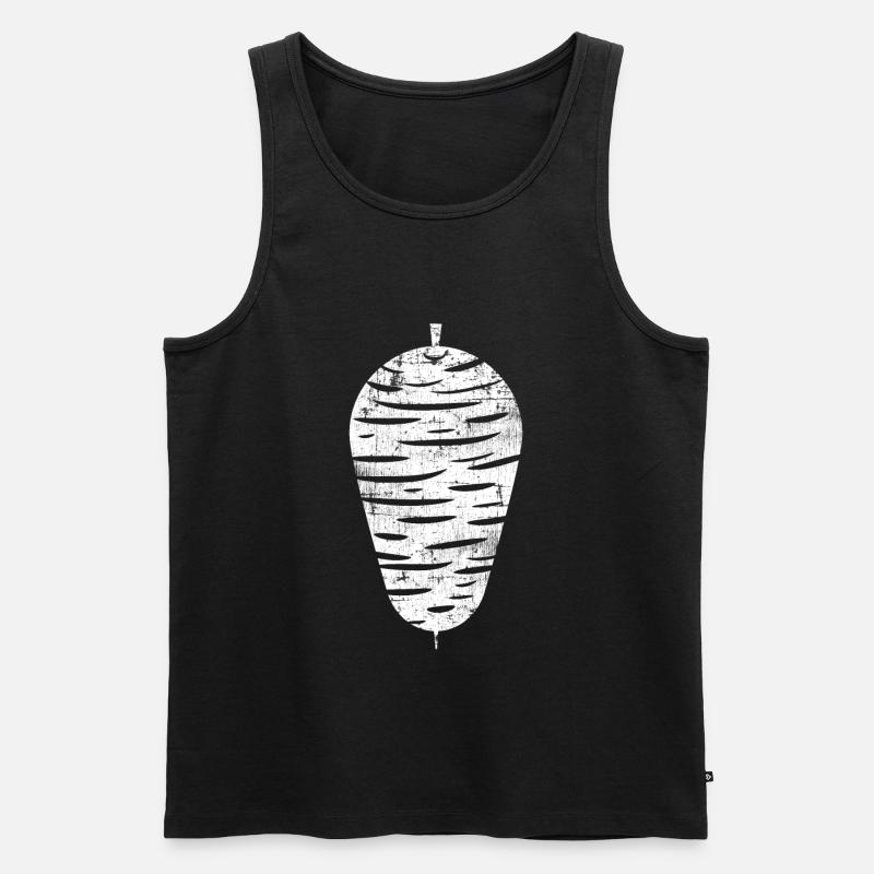 Kebab - Männer Premium Bio Tank Top - Schwarz