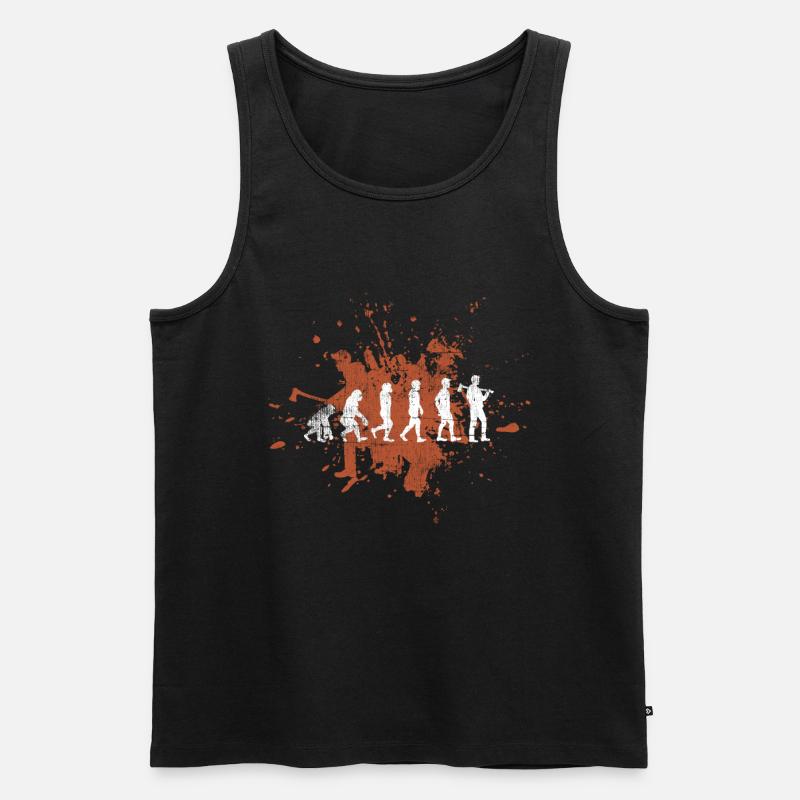Holzfäller - Männer Premium Bio Tank Top - Schwarz