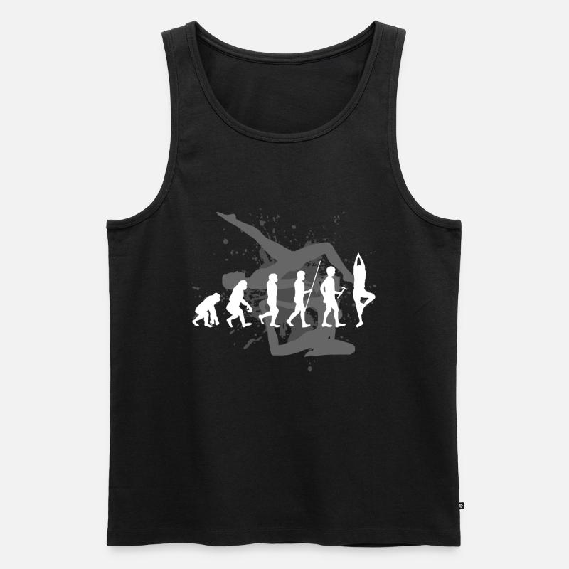 Yoga - Männer Premium Bio Tank Top - Schwarz