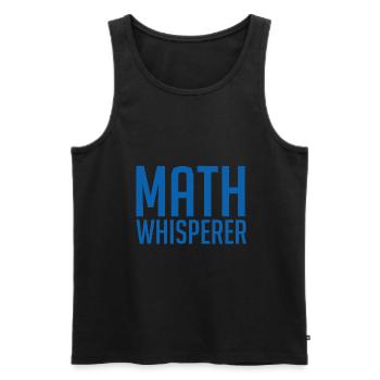 Math nerd - Men's Premium Organic Tank Top - black - Front - AI Model Male 178 light (178cm)