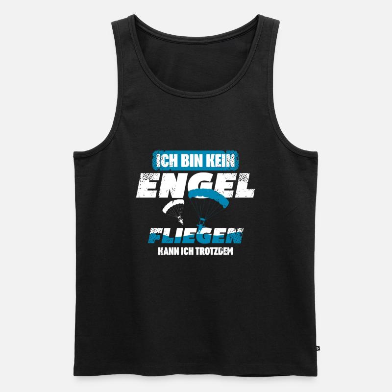 Gleitschirm Paragliding - Männer Premium Bio Tank Top - Schwarz