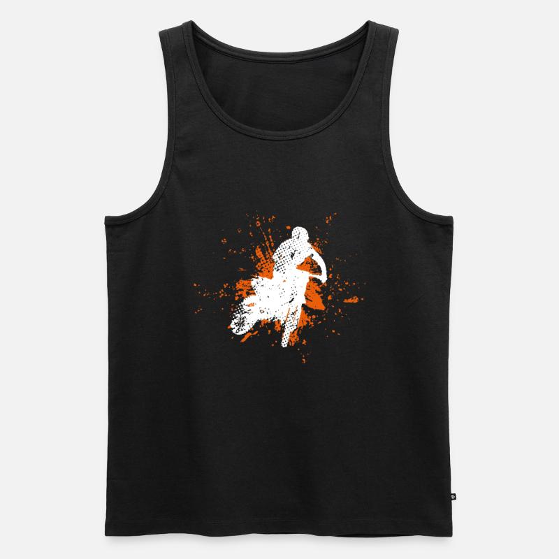 Motocross - Männer Premium Bio Tank Top - Schwarz
