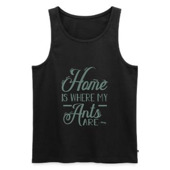 ants - Men's Premium Organic Tank Top - black - Front - Michal (187cm)