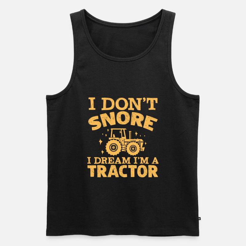 Traktor - Männer Premium Bio Tank Top - Schwarz