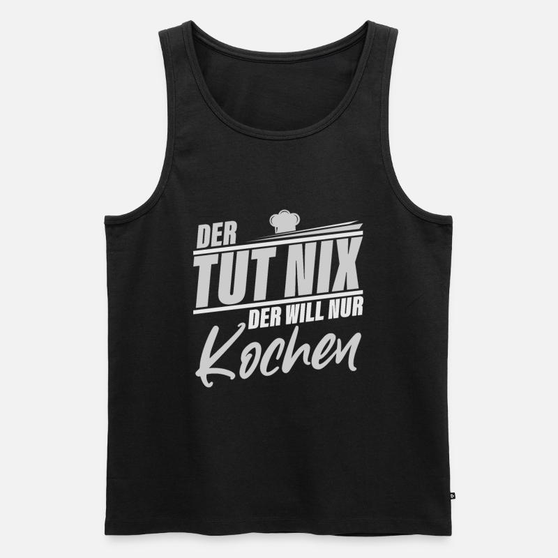 Kochen - Männer Premium Bio Tank Top - Schwarz