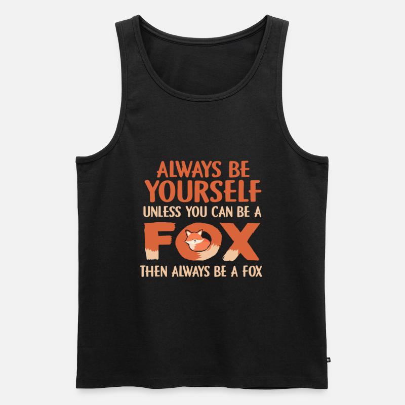 Fuchs - Männer Premium Bio Tank Top - Schwarz