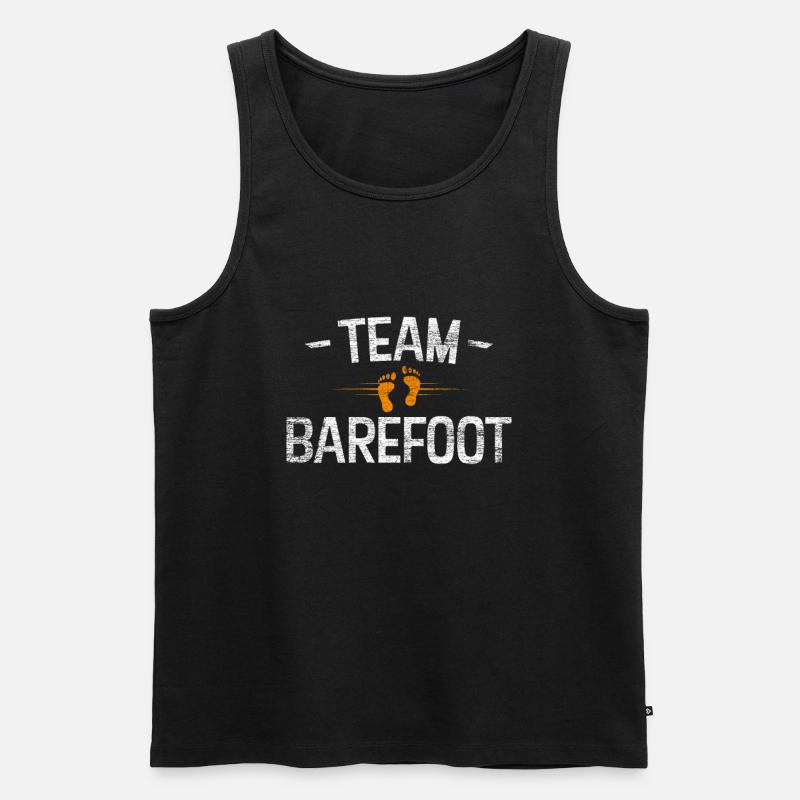 Barfuß Team - Männer Premium Bio Tank Top - Schwarz