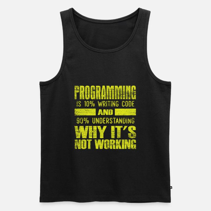 Programmieren - Männer Premium Bio Tank Top - Schwarz