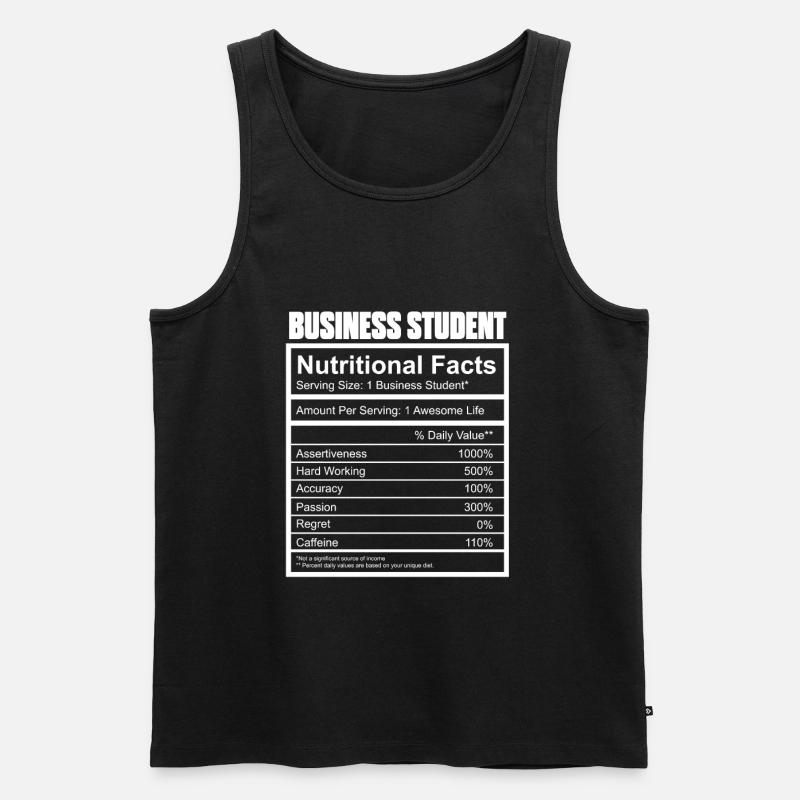 BWL Student - Männer Premium Bio Tank Top - Schwarz