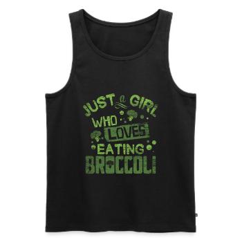 brocoli - Débardeur bio Premium Homme - noir - Devant - Michal (187cm)
