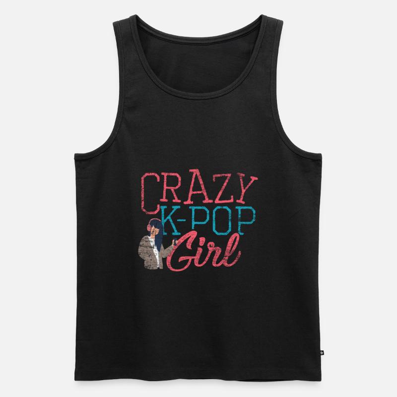 K-POP - Männer Premium Bio Tank Top - Schwarz