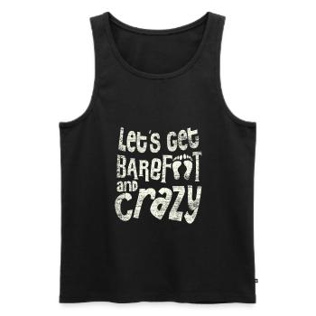Barefoot - Men's Premium Organic Tank Top - black - Front - Michal (187cm)