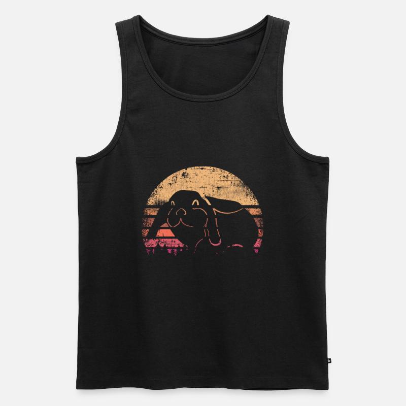 Kaninchen - Männer Premium Bio Tank Top - Schwarz