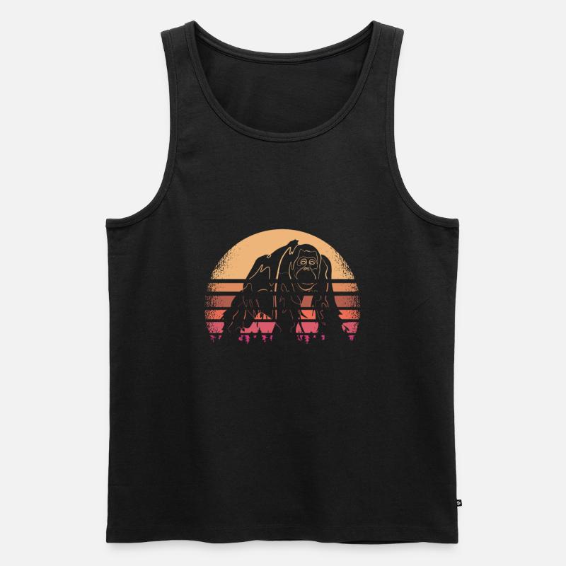 Orang Utan Affe - Männer Premium Bio Tank Top - Schwarz