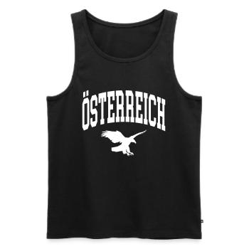 Austria - Men's Premium Organic Tank Top - black - Front - AI Model Male 178 light (178cm)