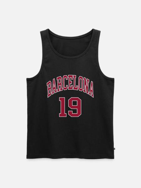 Barcelone 19 - Débardeur bio Premium Homme - noir