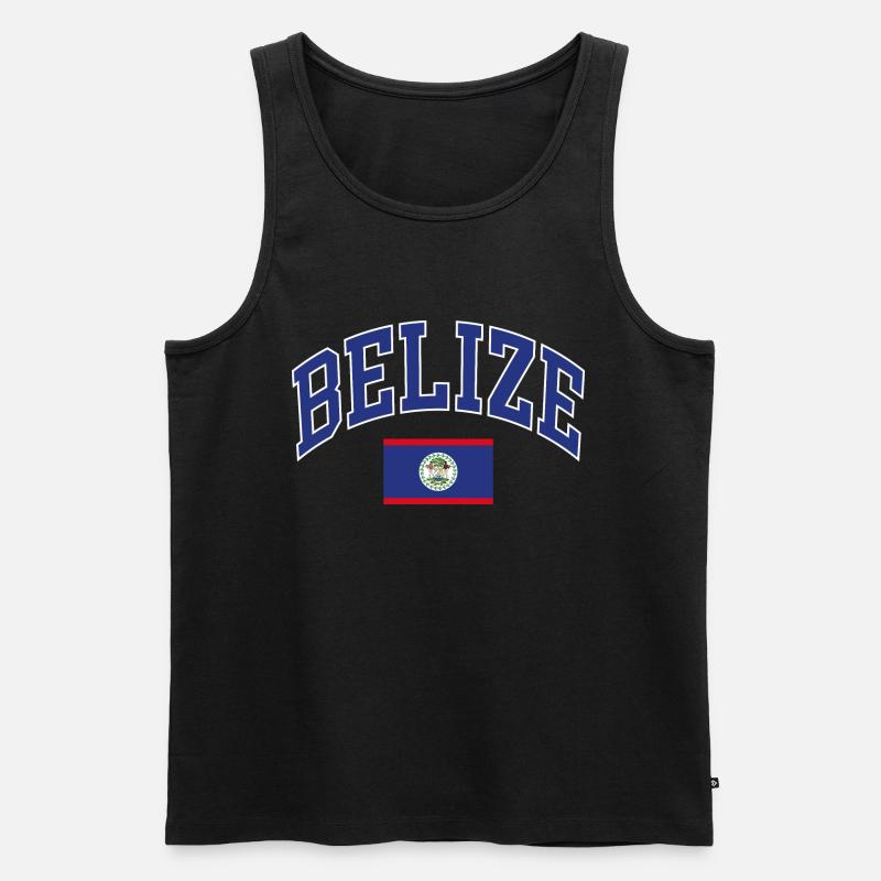 Belize - Männer Premium Bio Tank Top - Schwarz