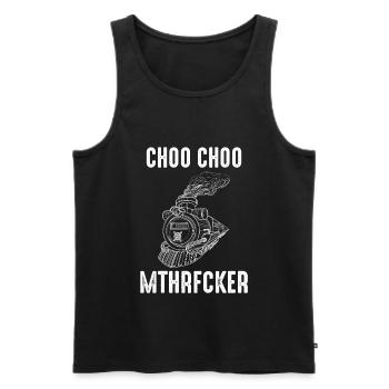 Railwayman Train driver Engine driver Model railway - Men's Premium Organic Tank Top - black - Front - Michal (187cm)