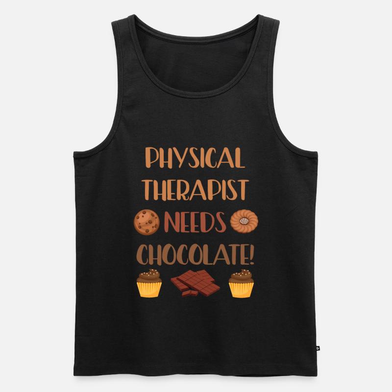 Physiotherapie Physio Physiotherapeutin Geschenk - Männer Premium Bio Tank Top - Schwarz