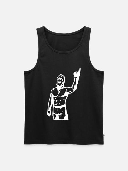 Techno-Viking Techno Hardstyle - Männer Premium Bio Tank Top - Schwarz
