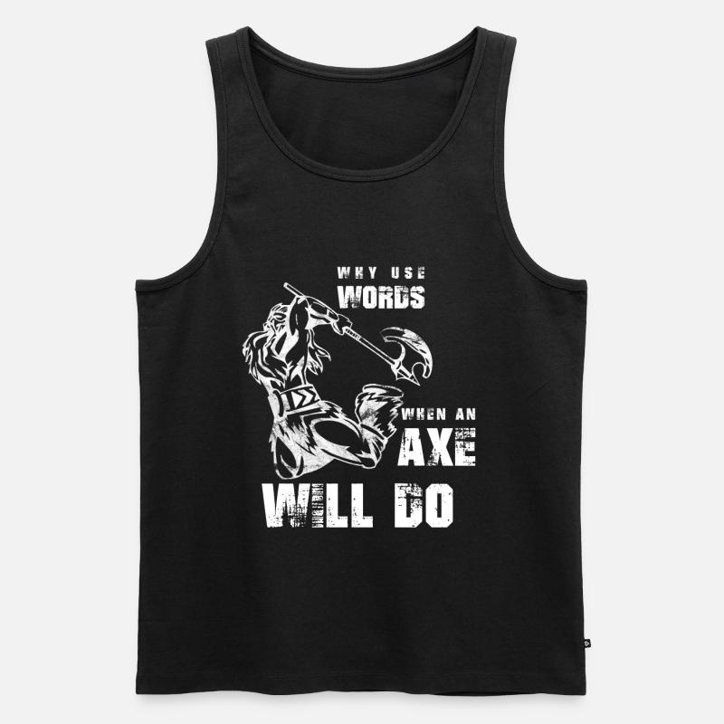 Wikinger Vikinger - Männer Premium Bio Tank Top - Schwarz