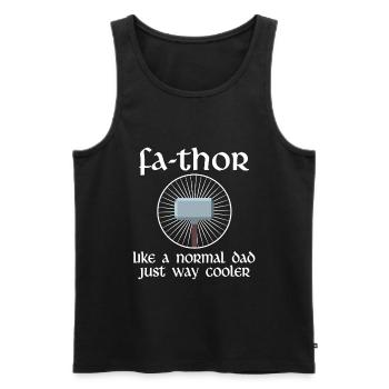 Wikinger Papa Thor Vater Geschenk - Männer Premium Bio Tank Top - Schwarz - Vorne - Michal (187cm)